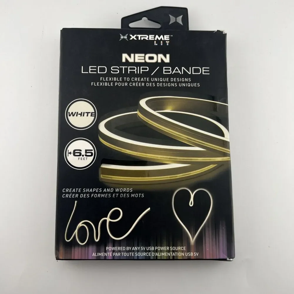 XTREME Flexible White Neon LED Light Strip 6.5 Feet